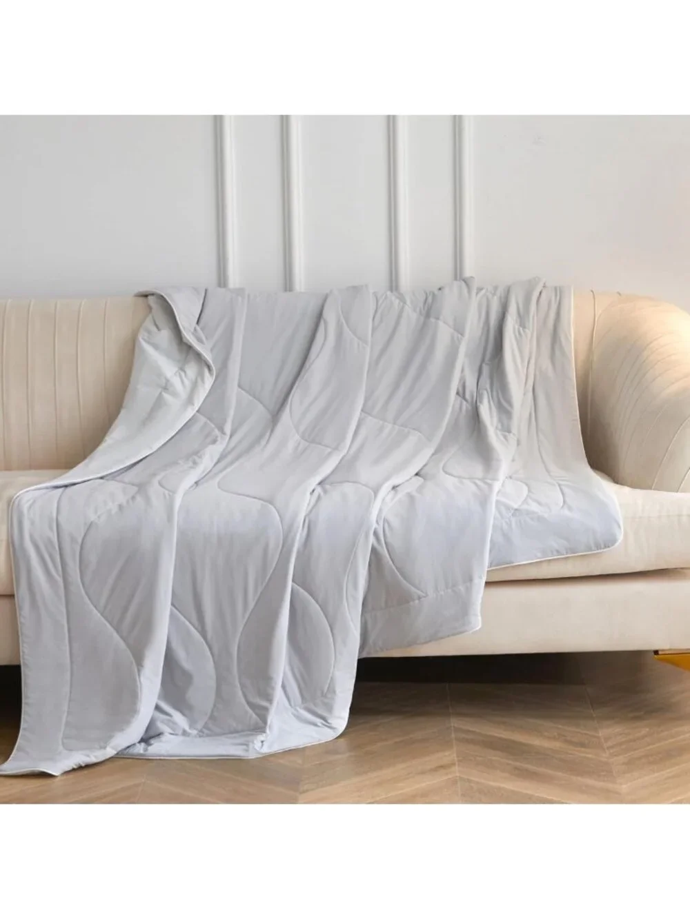 Cooling Comforter King Size - Lightweight Summer Blanket for Hot Sleepers